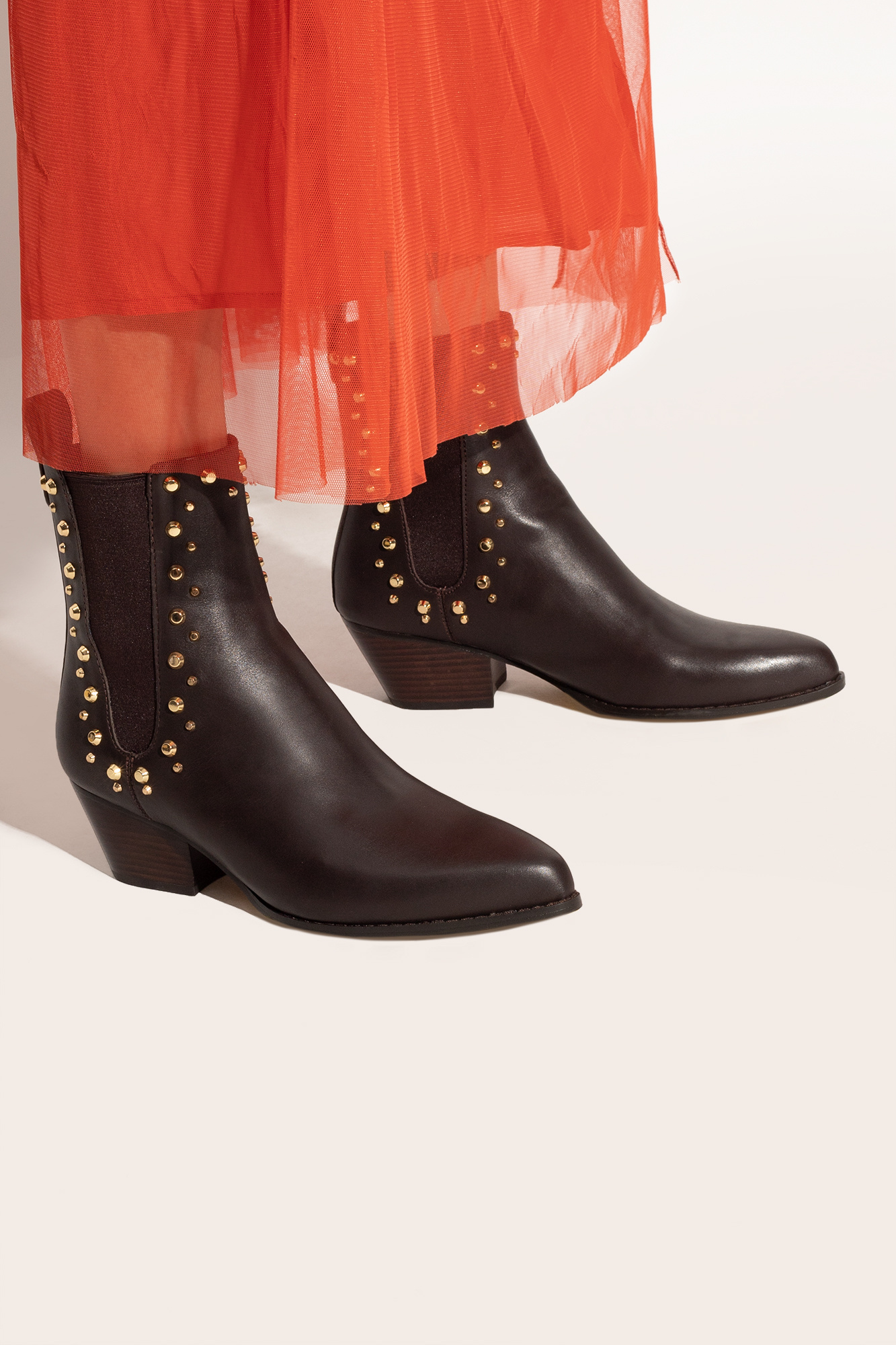 Michael kors deals red booties